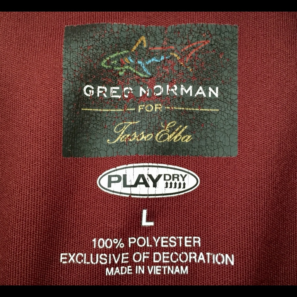 Greg Norman Tasso Elba Play Dry Golf Polo Sz Large - Picture 5 of 5